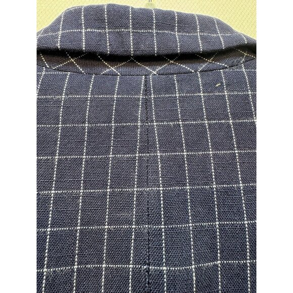 Pendleton  Womens Classic Blue Checkered Blazer Jacket Size 10 Made In USA - Picture 13 of 13